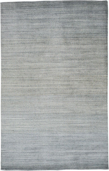 5' X 8' Blue And Gray Ombre Hand Woven Area Rug