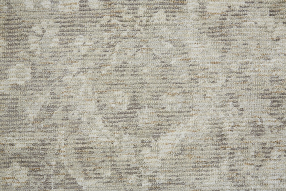 10' X 13' Ivory And Tan Abstract Hand Woven Area Rug