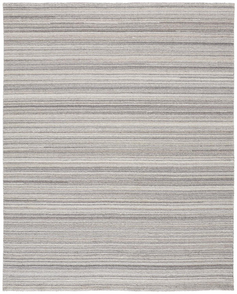 4' X 6' Gray And Taupe Wool Hand Woven Stain Resistant Area Rug