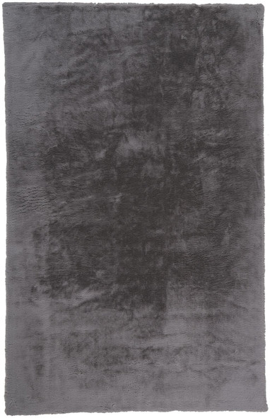 4' X 6' Taupe And Gray Shag Area Rug