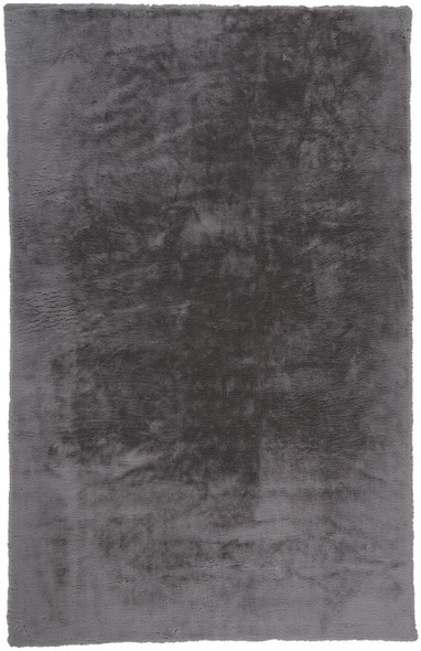 5' X 7' Taupe And Gray Shag Area Rug