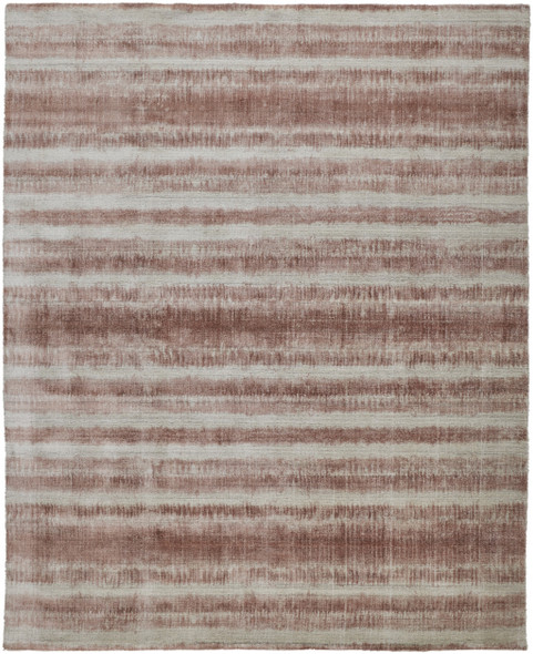 4' X 6' Tan Ivory And Pink Abstract Hand Woven Area Rug