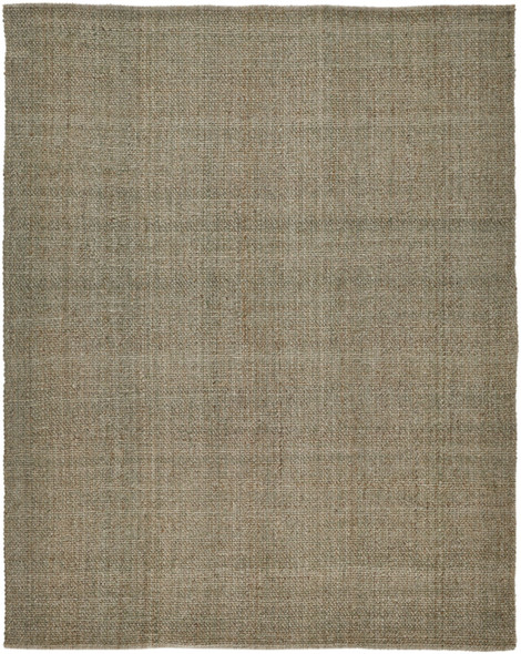 12' X 15' Green And Tan Hand Woven Area Rug