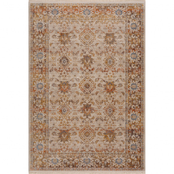 9' X 12' Ivory Oriental Area Rug