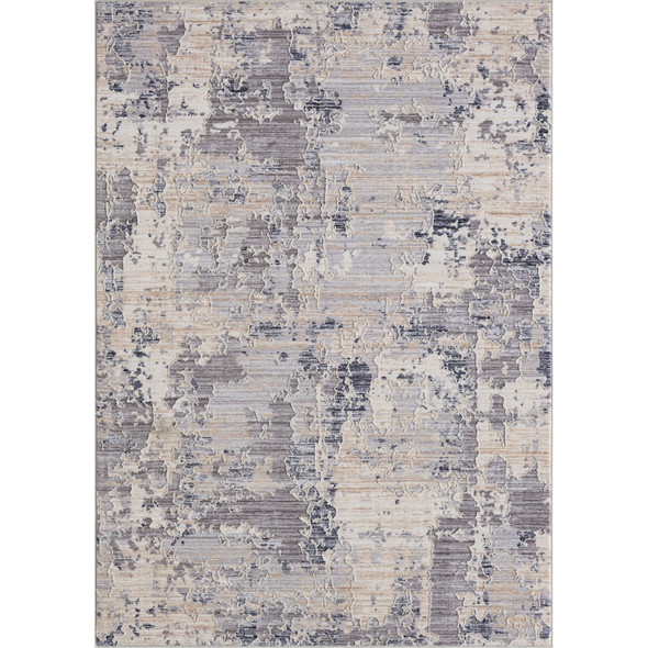 8' X 10' Gray Abstract Area Rug