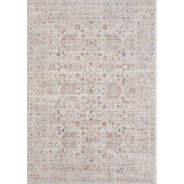 8' X 10' Beige Botanical Area Rug