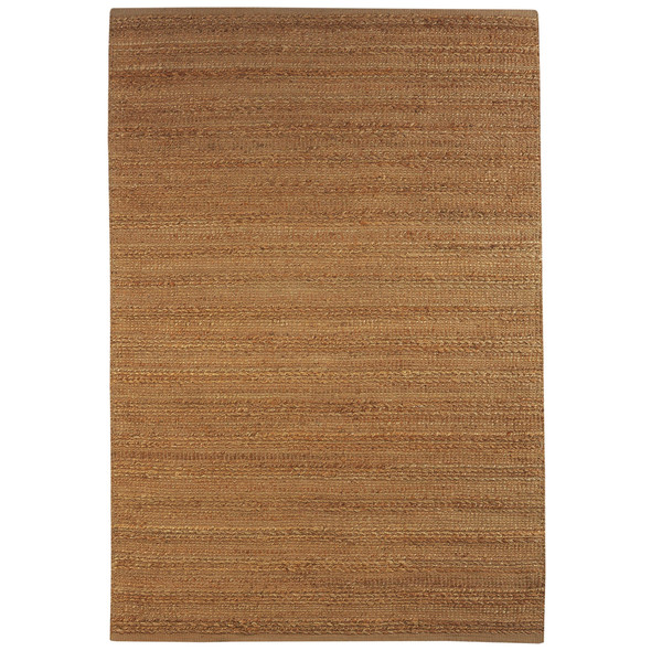 5' X 8' Beige Hand Woven Non Skid Area Rug