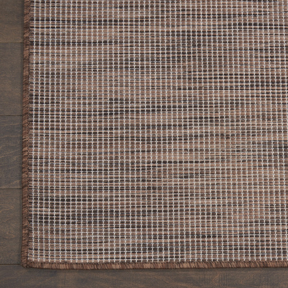 4' X 6' Brown Power Loom Area Rug
