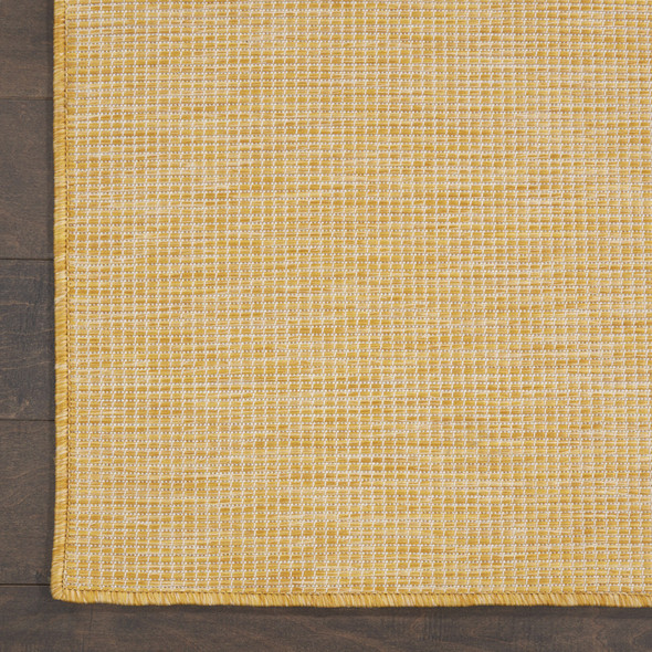 5' X 7' Yellow Power Loom Area Rug