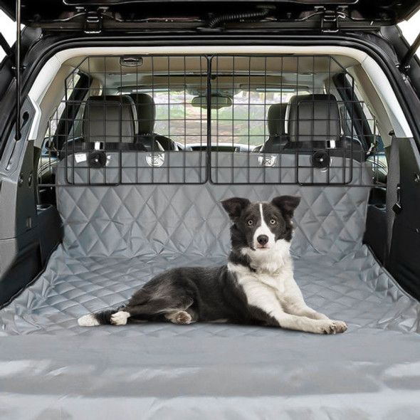 Folding Pet Divider Gate with 2 Straps and 2 Screw Caps for SUV