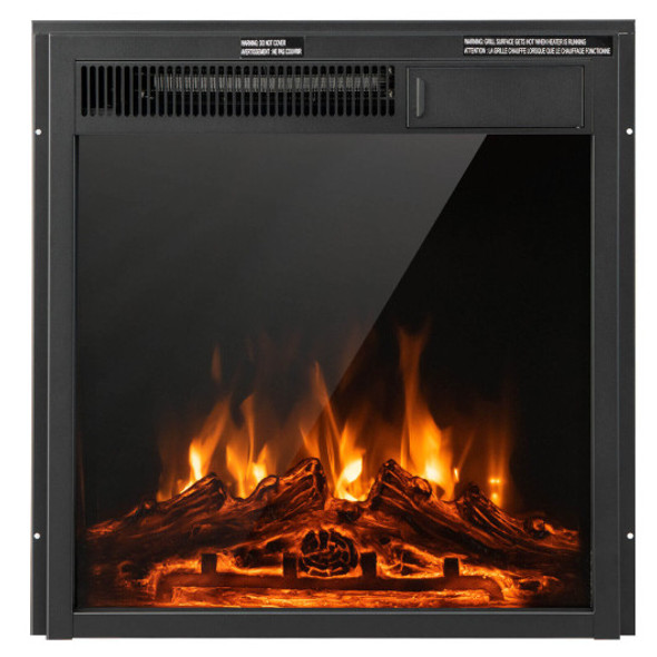 18/22.5 Inch Electric Fireplace Insert with 7-Level Adjustable Flame Brightness-22.5 inches