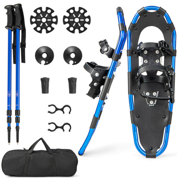 21 Inch Lightweight Terrain Snowshoes with Flexible Pivot System-21 inches