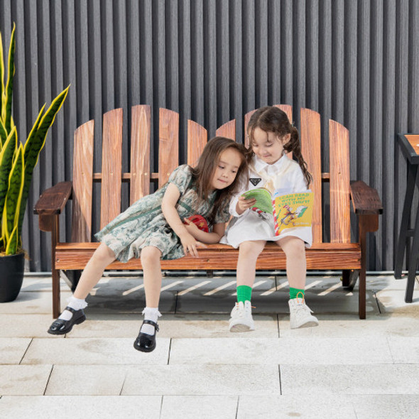 2 Person Adirondack Chair with High Backrest