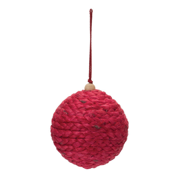 Jute Ball Ornament (Set of 4) - 86016
