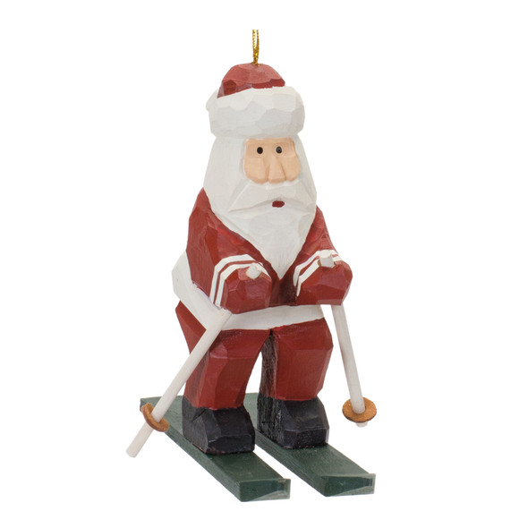 Santa on Skis Ornament (Set of 6) - 86051