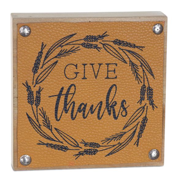 Give Thanks Harvest Sign (Set of 6) - 86056