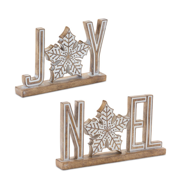 Joy and Noel Tabletop Sign (Set of 4) - 86116