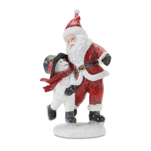 Skating Santa and Snowman Figurine (Set of 2) - 86299