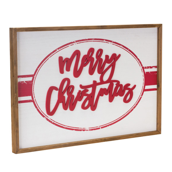 Wood Merry Christmas Sign 27.5"L - 86326