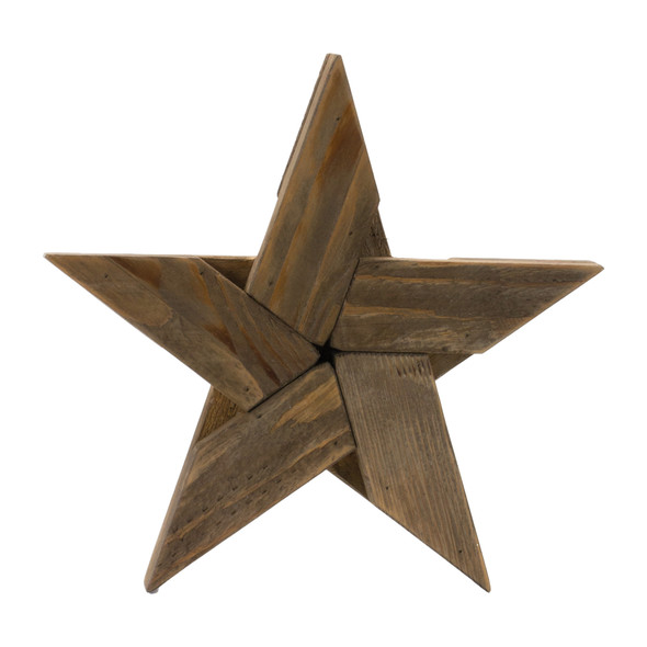 Pine Wood Star Decor (Set of 2) - 86376