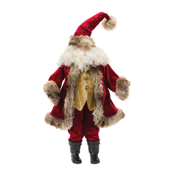 Fur Hood Santa 24"H - 86397