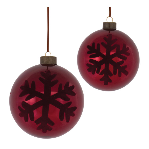 Snowflake Ball Ornament (Set of 6) - 86435