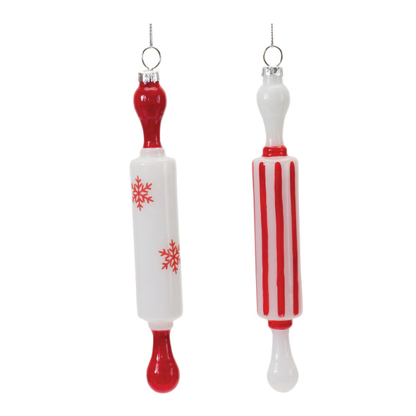 Glass Rolling Pin Ornament (Set of 12) - 86477