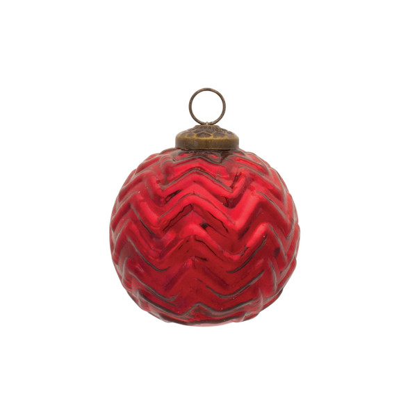 Mercury Glass Ball Ornament (Set of 12) - 86613