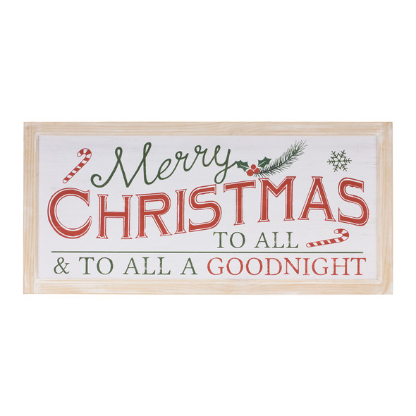 Wood Merry Christmas Sign 30"L - 86671