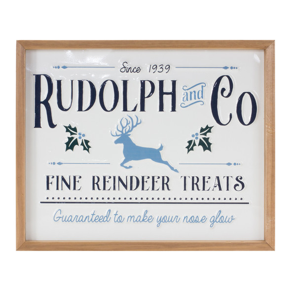 Rudolf & Co Reindeer Sign 15.75"L - 86683