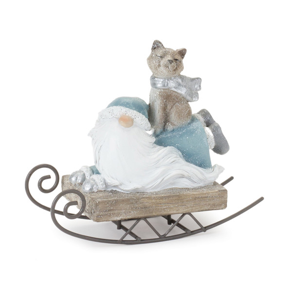 Gnome on Sled Figurine (Set of 2) - 86699