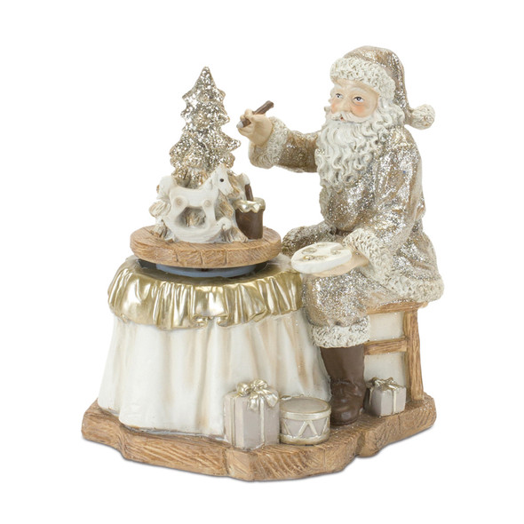 Santa with Spinning Christmas Tree (Set of 2) - 86809