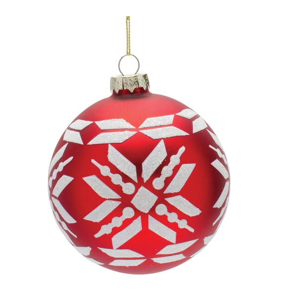 Nordic Snowflake Ball Ornament (Set of 6) - 86908