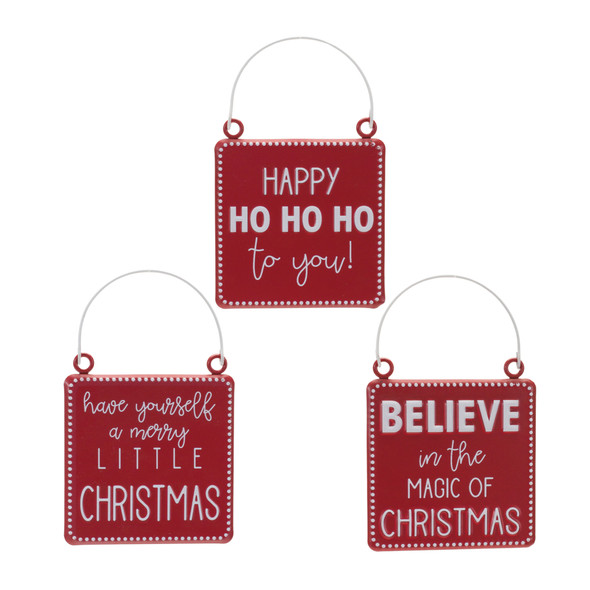Holiday Sentiment Ornament (Set of 6) - 87086