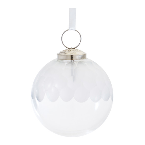 Clear Glass Ball Ornament (Set of 6) - 87114