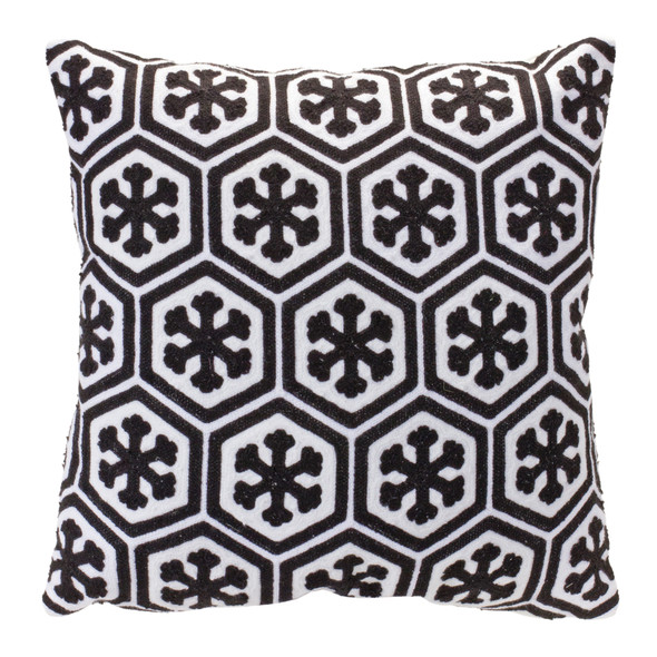 Snowflake Holiday Throw Pillow 17"SQ - 87250