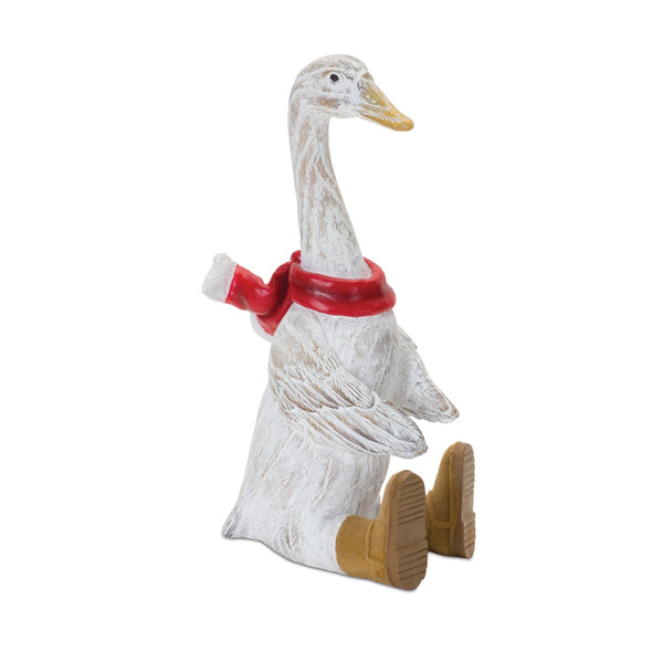 Winter Goose Figurine with Boots (Set of 2) - 87373