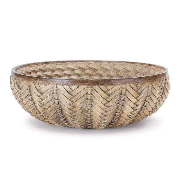 Decorative Wicker Design Bowl (Set of 2) - 88281