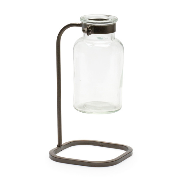 Bottle Vase in Iron Stand (Set of 4) - 88610