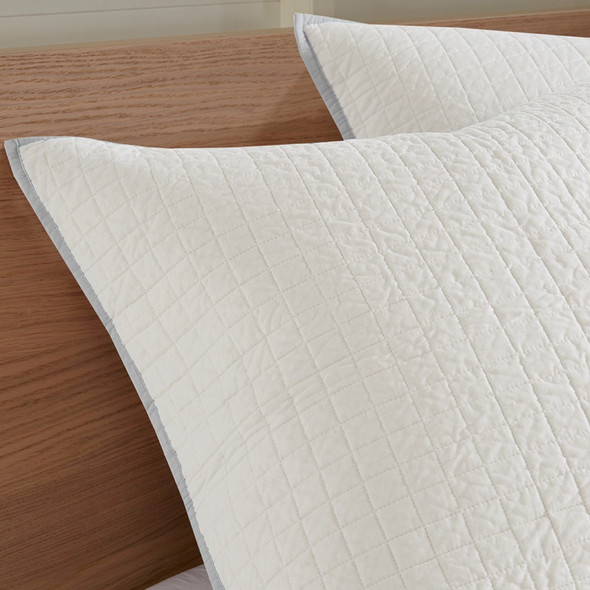 Grey Cotton Tufts Duvet Cover Set AND Decorative Pillows (Brooklyn-Grey-duv) Grey Cotton Tufts Duvet Cover Set AND Decorative Pillows (Brooklyn-Grey-duv)