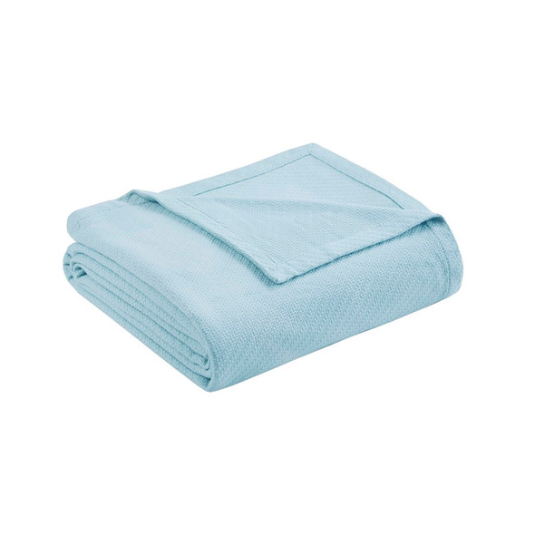 Blue Year Round High Quality Liquid Cotton Blanket (Liquid-Blue-blanket)