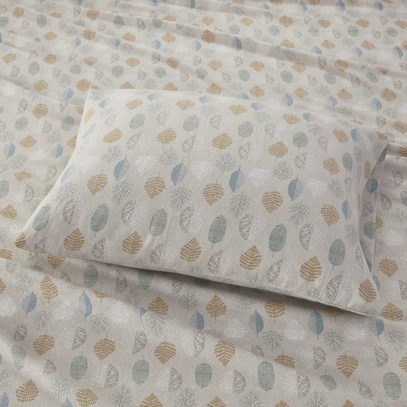 Colorful Autumn Leaves Design Flannel Cotton Printed Sheet Set (Cozy Flannel-Multi Leaves) Colorful Autumn Leaves Design Flannel Cotton Printed Sheet Set (Cozy Flannel-Multi Leaves)