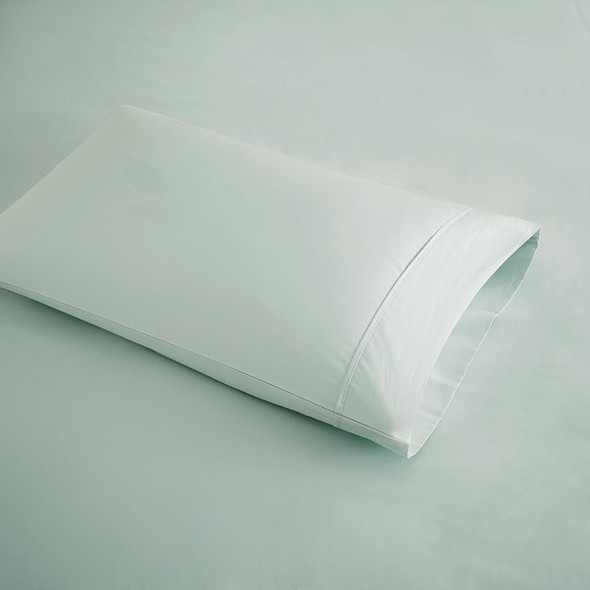 4pc CAL KING Seafoam Green 400TC Wrinkle Resistant Cotton Sateen Sheet Set (086569216922)