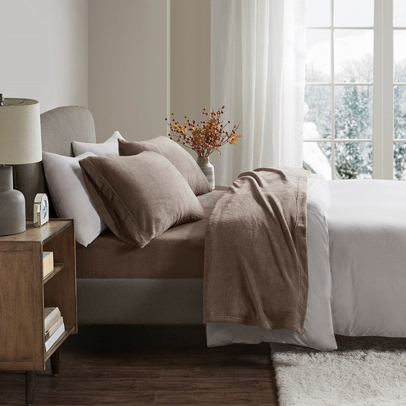 4pc Brown TWIN Soloft Micro Plush Sheet Set (675716225650) 4pc Brown TWIN Soloft Micro Plush Sheet Set (675716225650)