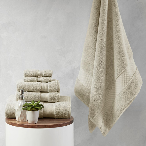 6pc Taupe 1000gsm 100% Cotton Towel Set (086569205179)