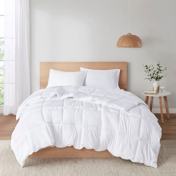 White Allergen Barrier & Anti-Microbial Down Alternative Comforter (Allergen Barrier-White-Comforter)