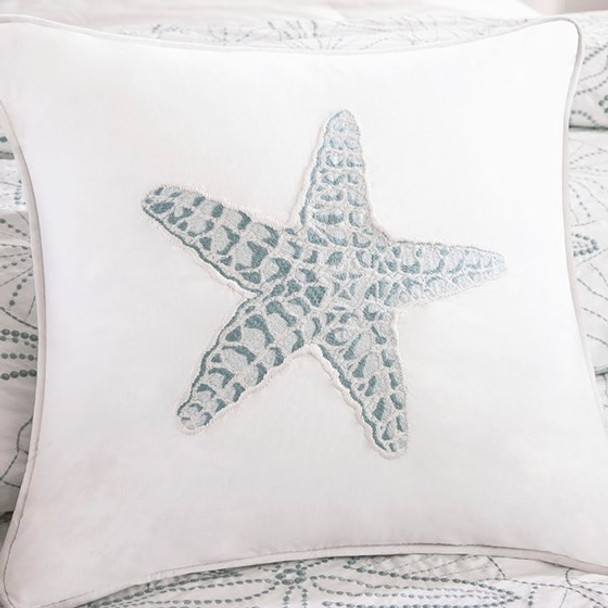 Maya Bay Square White Pillow (Maya Bay Square White-Pillow)