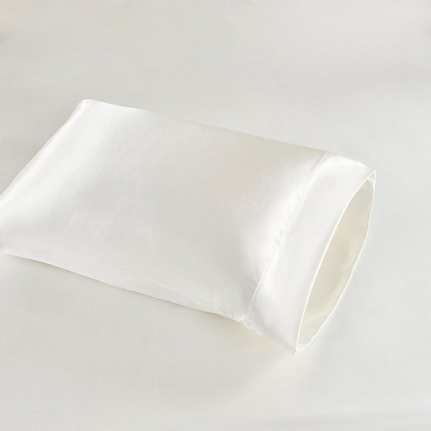 6pc Ivory Satin Wrinkle-Free Luxurious Sheet Set - CAL KING (086569400642)