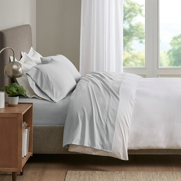 Light Grey Smart Cool Max Microfiber Sheet Set OEKO-TEX Certified - TWIN (086569436474)