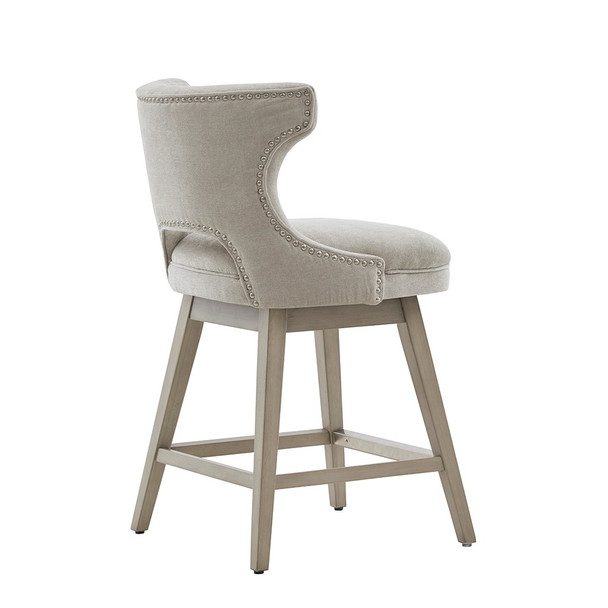 Emmett 37" Swivel Light Grey Counter Stool (Emmett 37" Swivel Light Grey-Counter Stool)